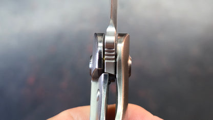 TuyaKnife Rackham Jack Jigged Titanium Handle M390 Blade