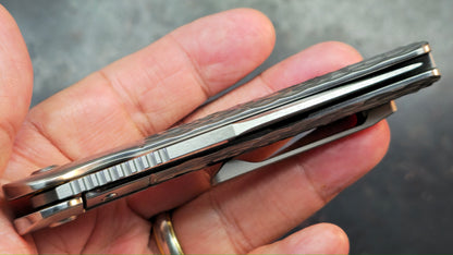 TuyaKnife Rackham Jack Jigged Titanium Handle M390 Blade