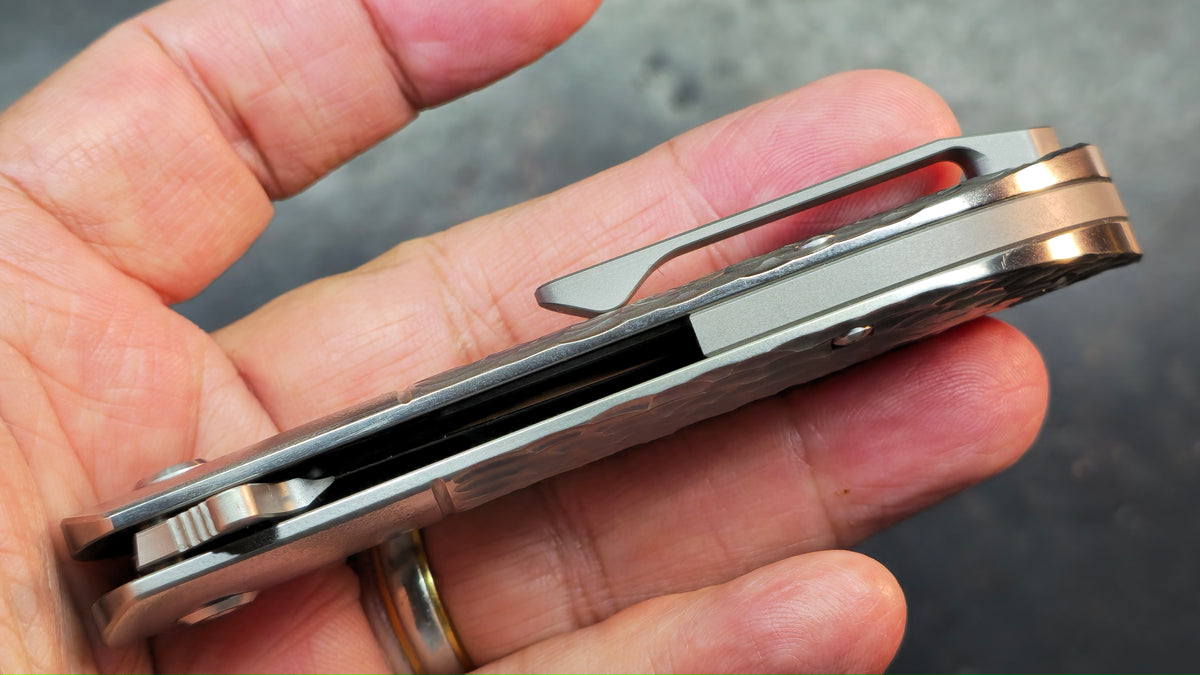 TuyaKnife Rackham Jack Jigged Titanium Handle M390 Blade
