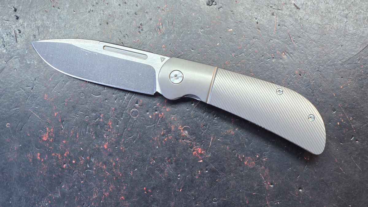TuyaKnife Calico Jack Titanium Handle M390 Blade