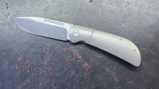 TuyaKnife Calico Jack Titanium Handle M390 Blade