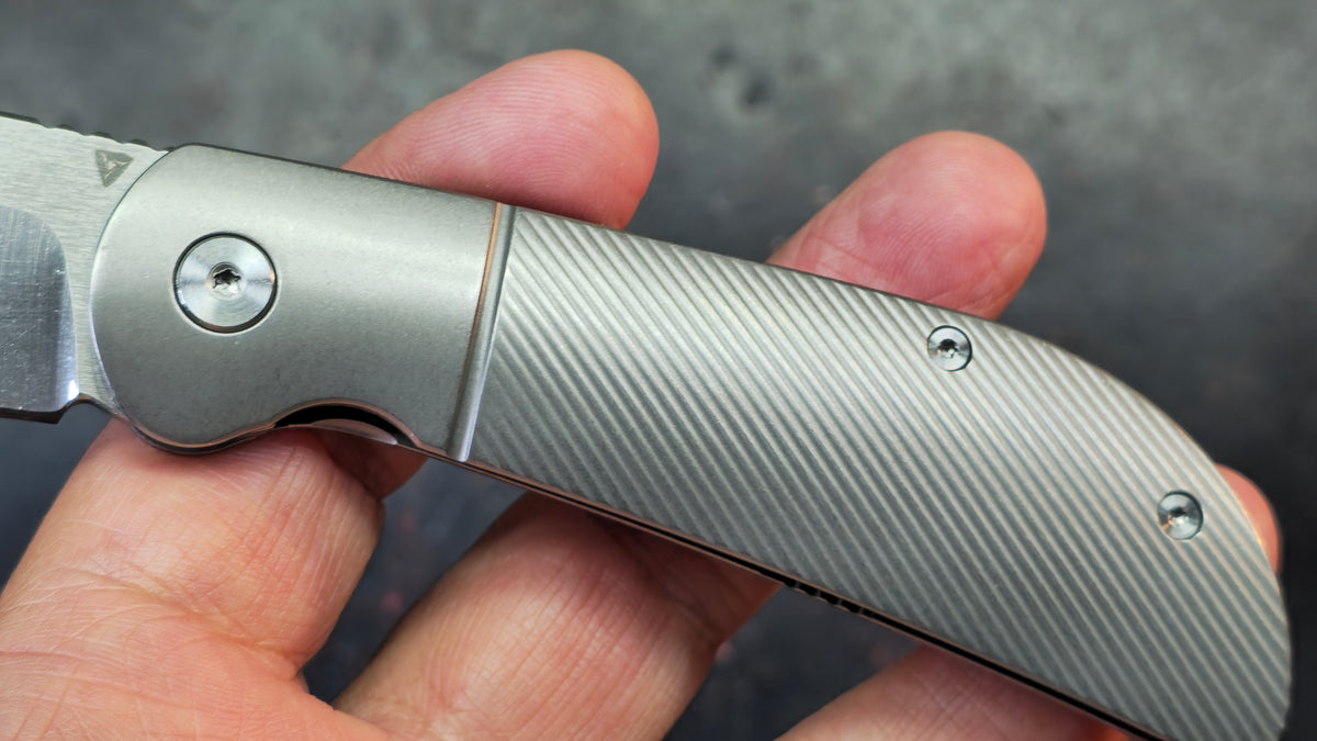TuyaKnife Calico Jack Titanium Handle M390 Blade