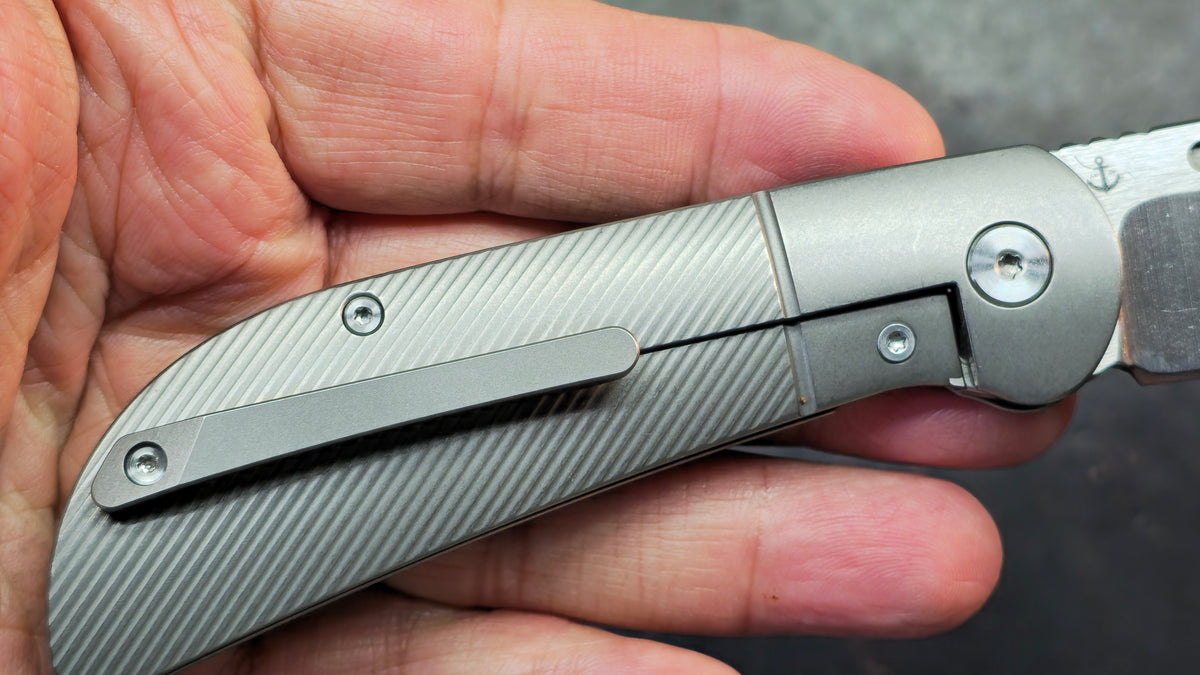TuyaKnife Calico Jack Titanium Handle M390 Blade