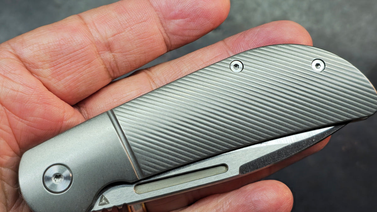 TuyaKnife Calico Jack Titanium Handle M390 Blade
