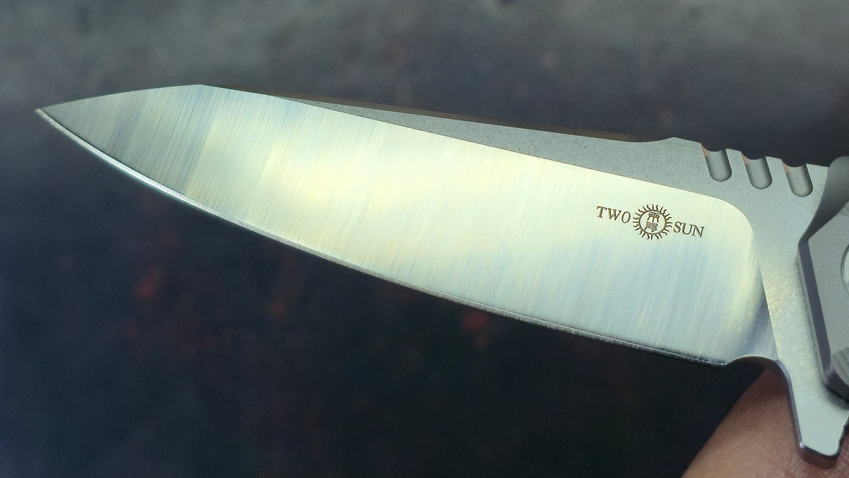 Twosun TS292 Titanium Handle 14C28N Blade