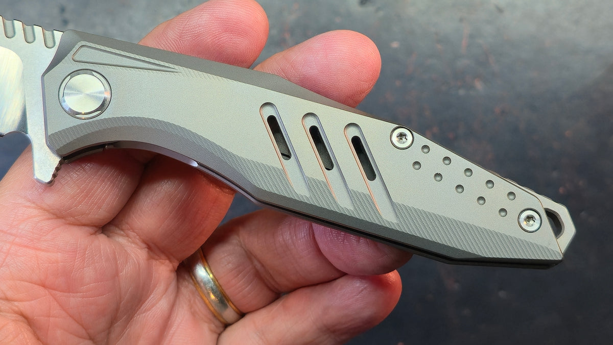 Twosun TS292 Titanium Handle 14C28N Blade