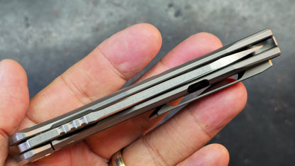 Twosun TS292 Titanium Handle 14C28N Blade