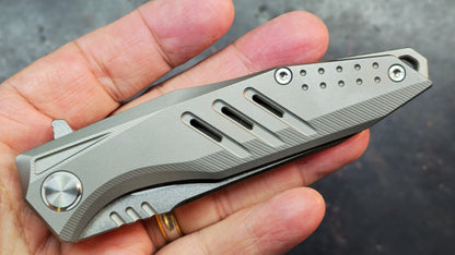 Twosun TS292 Titanium Handle 14C28N Blade