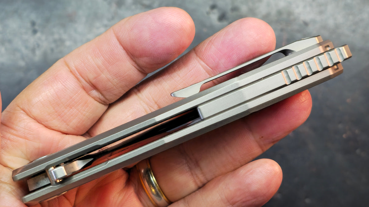 Twosun TS292 Titanium Handle 14C28N Blade