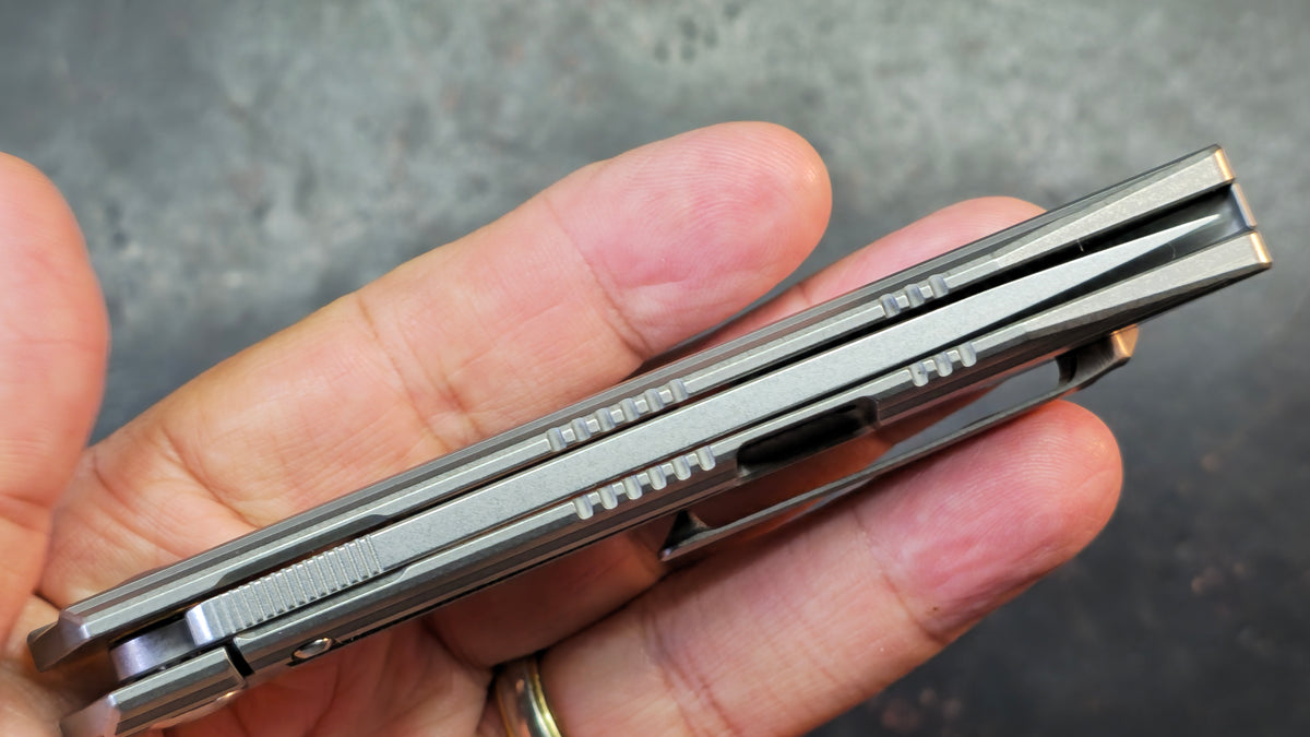 BESTECH SHOGUN BT1701A Titanium Handle 3.73" CPM-S35VN Blade