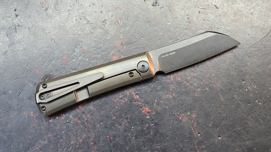 Bestech Bruv Bronze Black Titanium Handle M390 Blade (DISCOUNT IN CART)