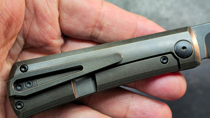 Bestech Bruv Bronze Black Titanium Handle M390 Blade (DISCOUNT IN CART)