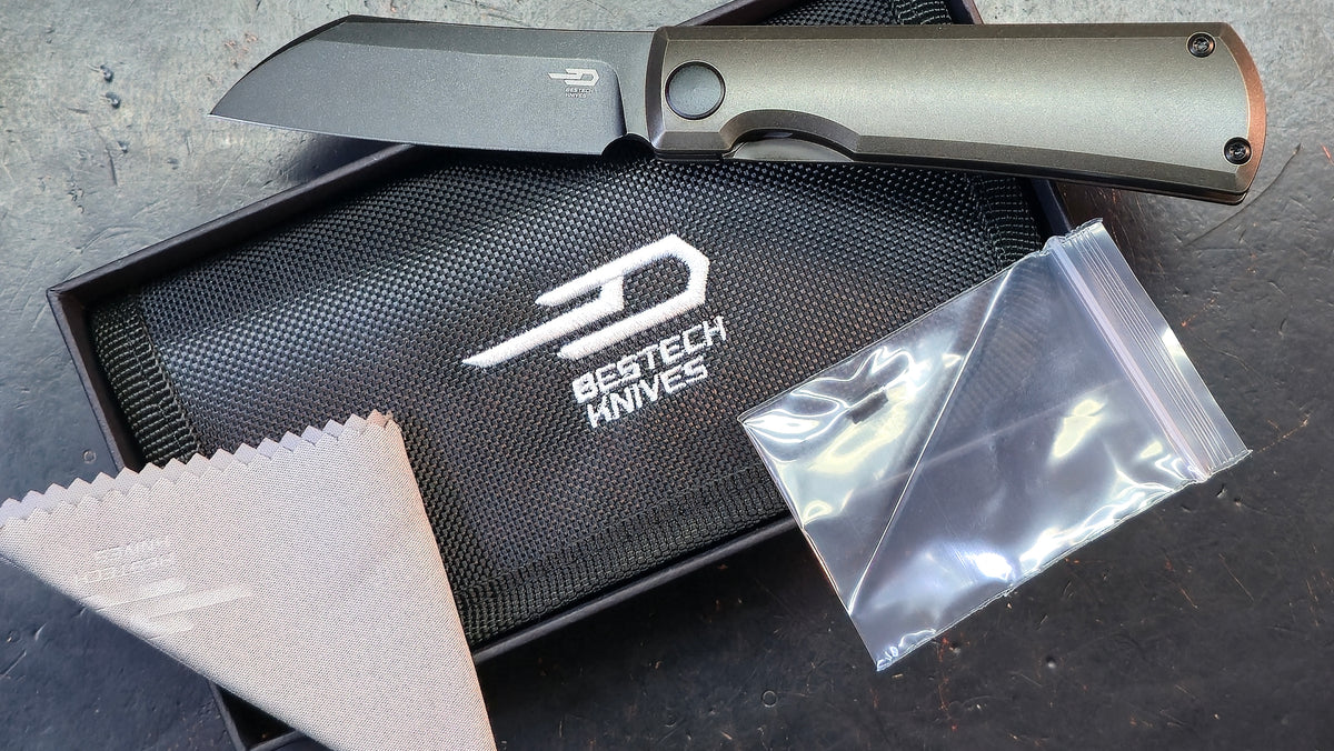 Bestech Bruv Bronze Black Titanium Handle M390 Blade (DISCOUNT IN CART)
