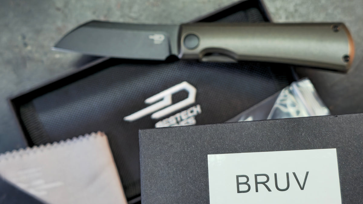 Bestech Bruv Bronze Black Titanium Handle M390 Blade (DISCOUNT IN CART)
