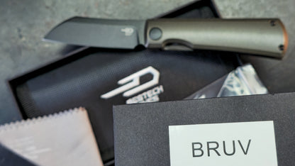 Bestech Bruv Bronze Black Titanium Handle M390 Blade (DISCOUNT IN CART)