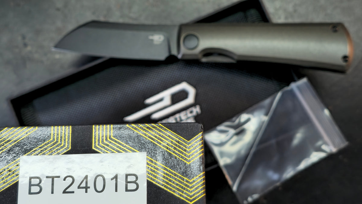 Bestech Bruv Bronze Black Titanium Handle M390 Blade (DISCOUNT IN CART)