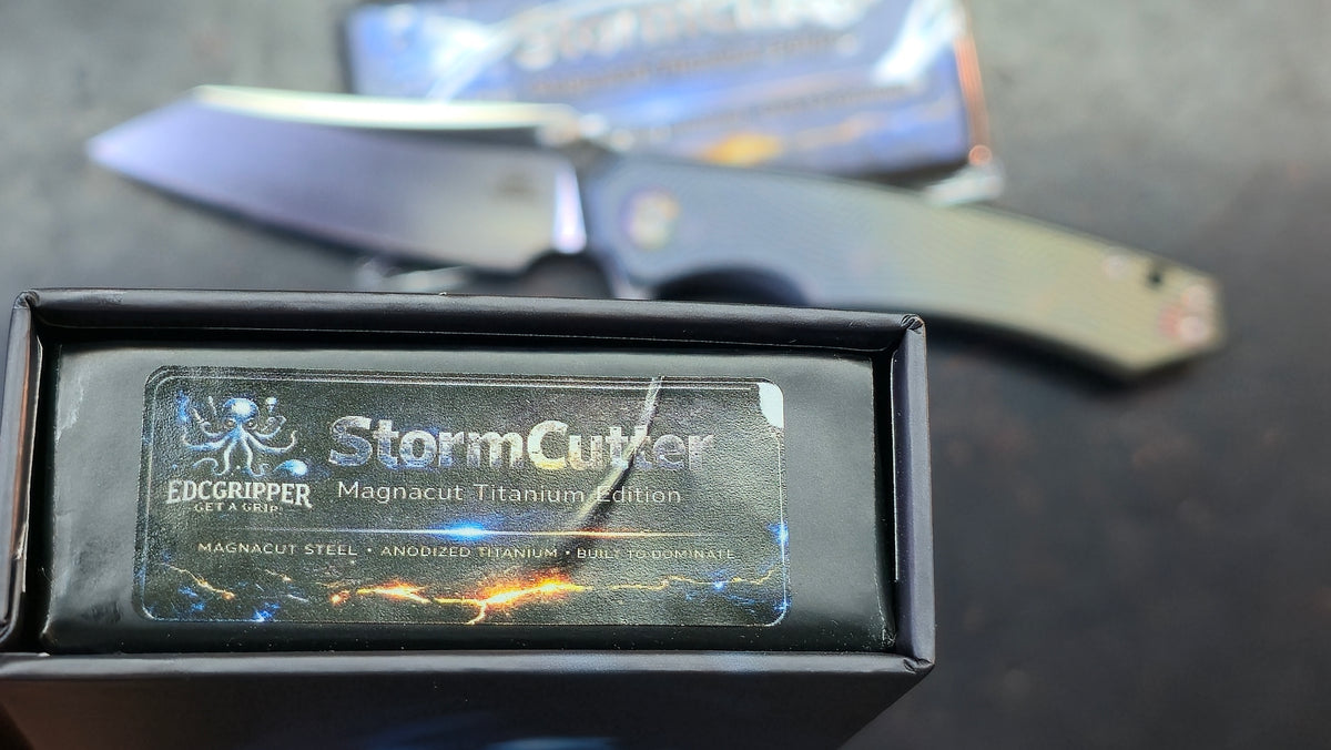 EDCGRIPPER STORMCUTTER LE Titanium Handle Magnacut Blade