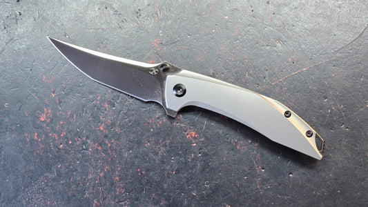 KANSEPT Baku Plain Titanium Handle CPM-S35VN Blade