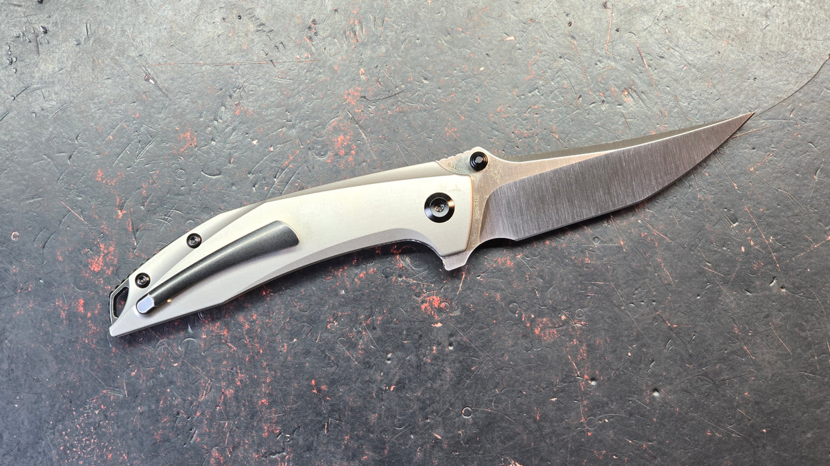 KANSEPT Baku Plain Titanium Handle CPM-S35VN Blade