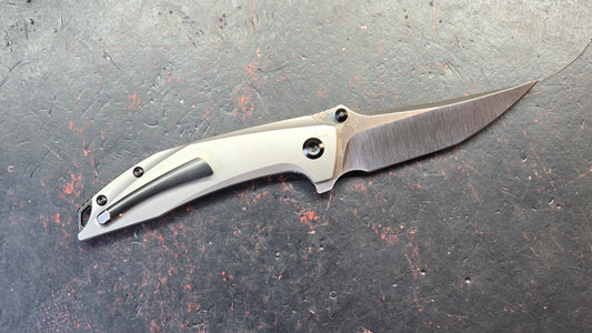 KANSEPT Baku Plain Titanium Handle CPM-S35VN Blade