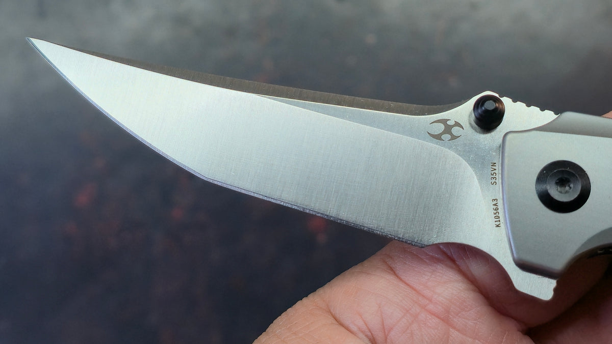 KANSEPT Baku Plain Titanium Handle CPM-S35VN Blade
