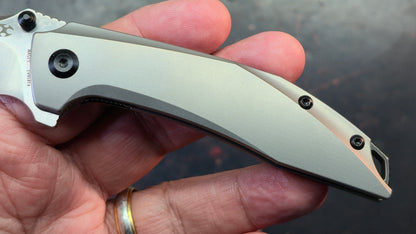 KANSEPT Baku Plain Titanium Handle CPM-S35VN Blade