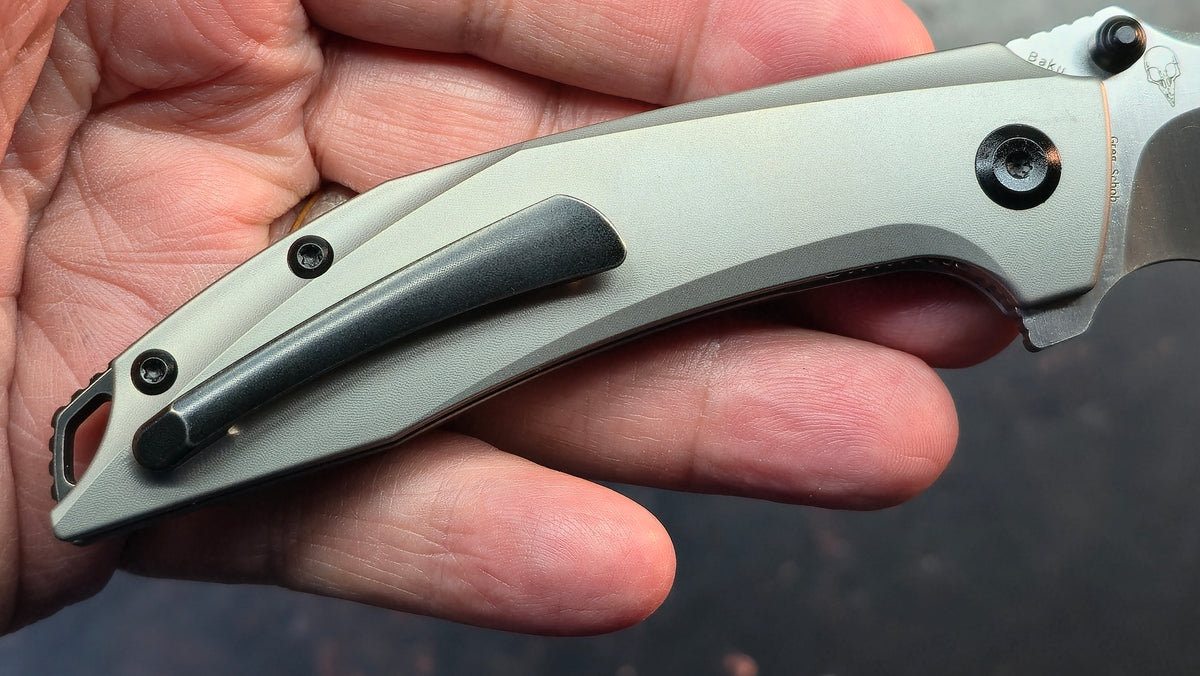KANSEPT Baku Plain Titanium Handle CPM-S35VN Blade