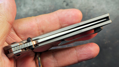 KANSEPT Baku Plain Titanium Handle CPM-S35VN Blade