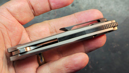 KANSEPT Baku Plain Titanium Handle CPM-S35VN Blade