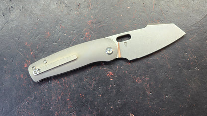 KANSEPT Orlok Stonewashed Titanium Handle CPM S35VN Blade