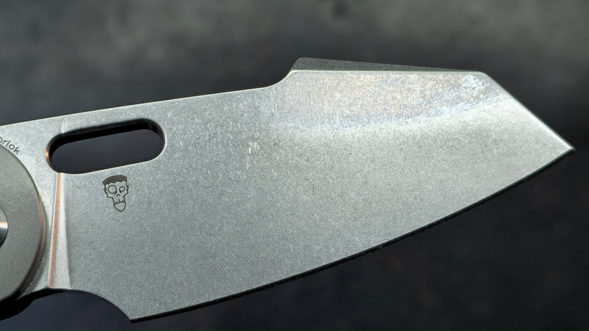 KANSEPT Orlok Stonewashed Titanium Handle CPM S35VN Blade