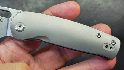 KANSEPT Orlok Stonewashed Titanium Handle CPM S35VN Blade