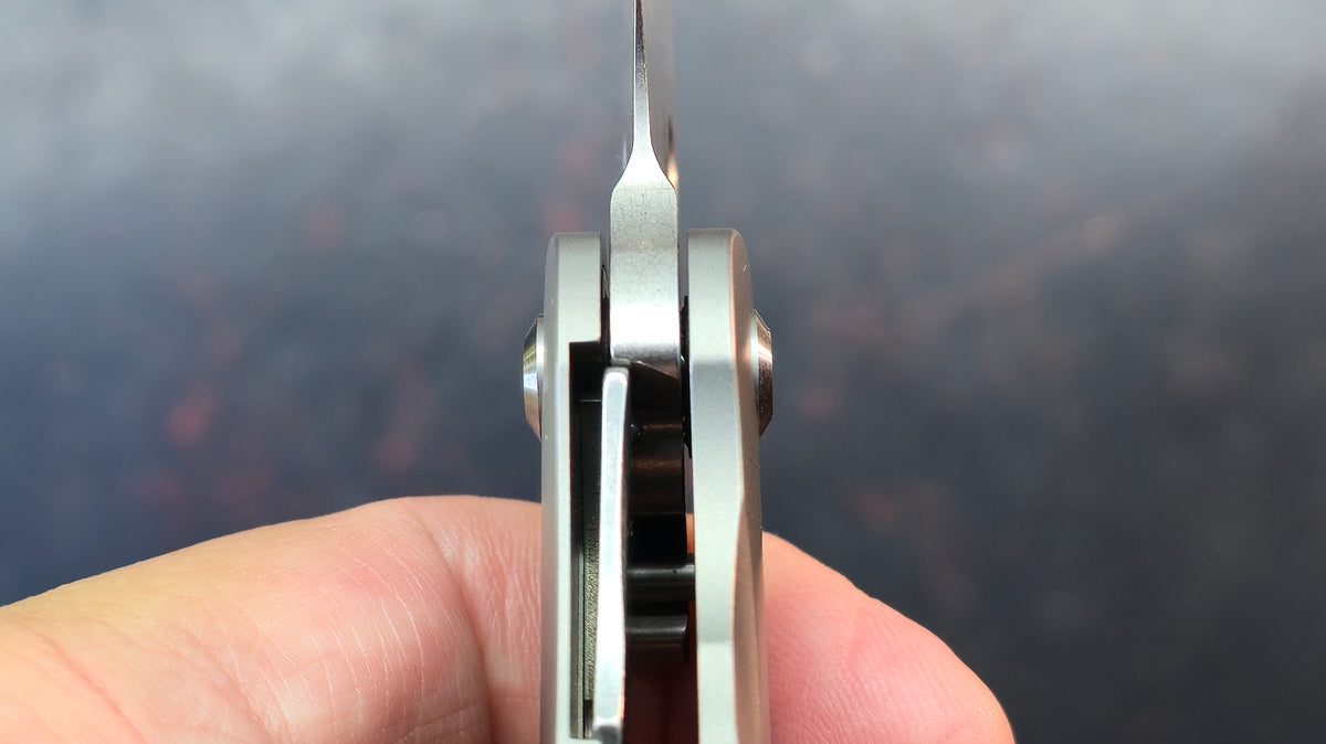 KANSEPT Orlok Stonewashed Titanium Handle CPM S35VN Blade