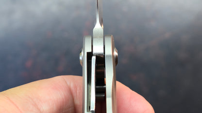 KANSEPT Orlok Stonewashed Titanium Handle CPM S35VN Blade