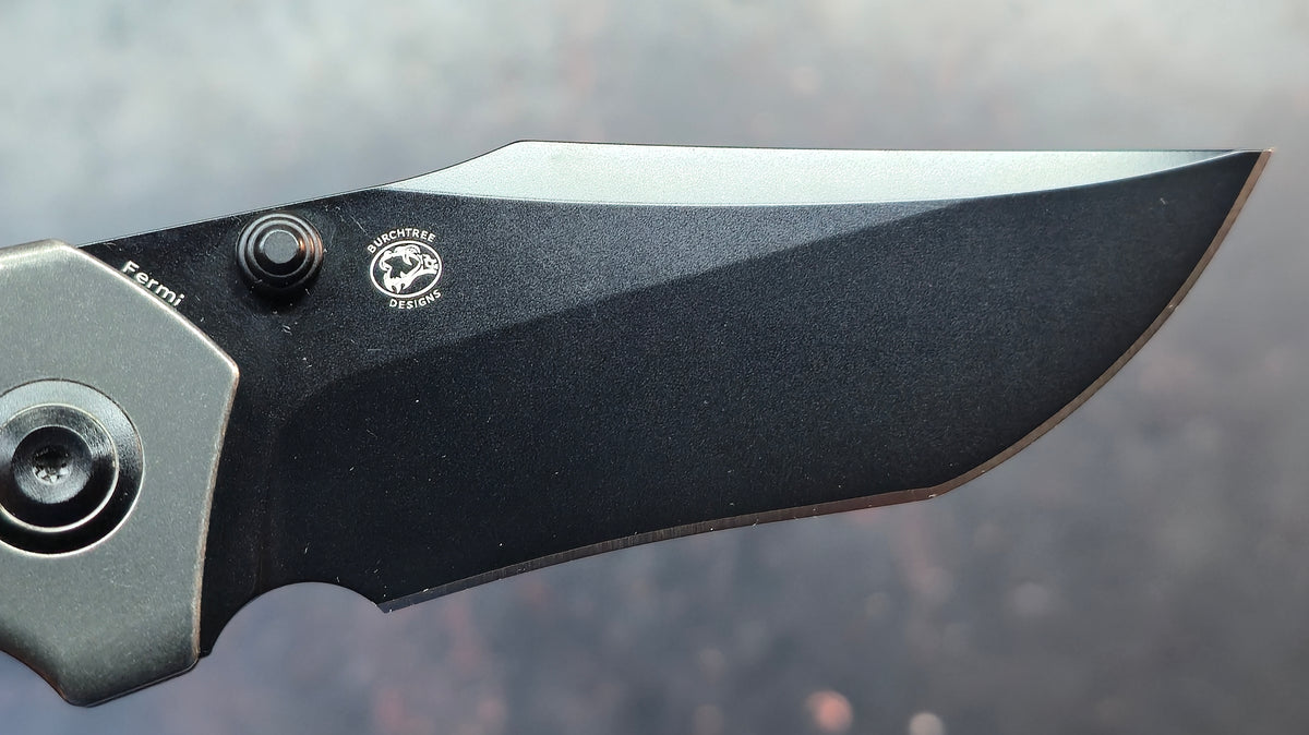 KANSEPT Fermi Titanium Green Micarta Handle CPM 20CV Blade