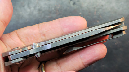 KANSEPT Dreadnaught Titanium Handle CPM S35VN Blade