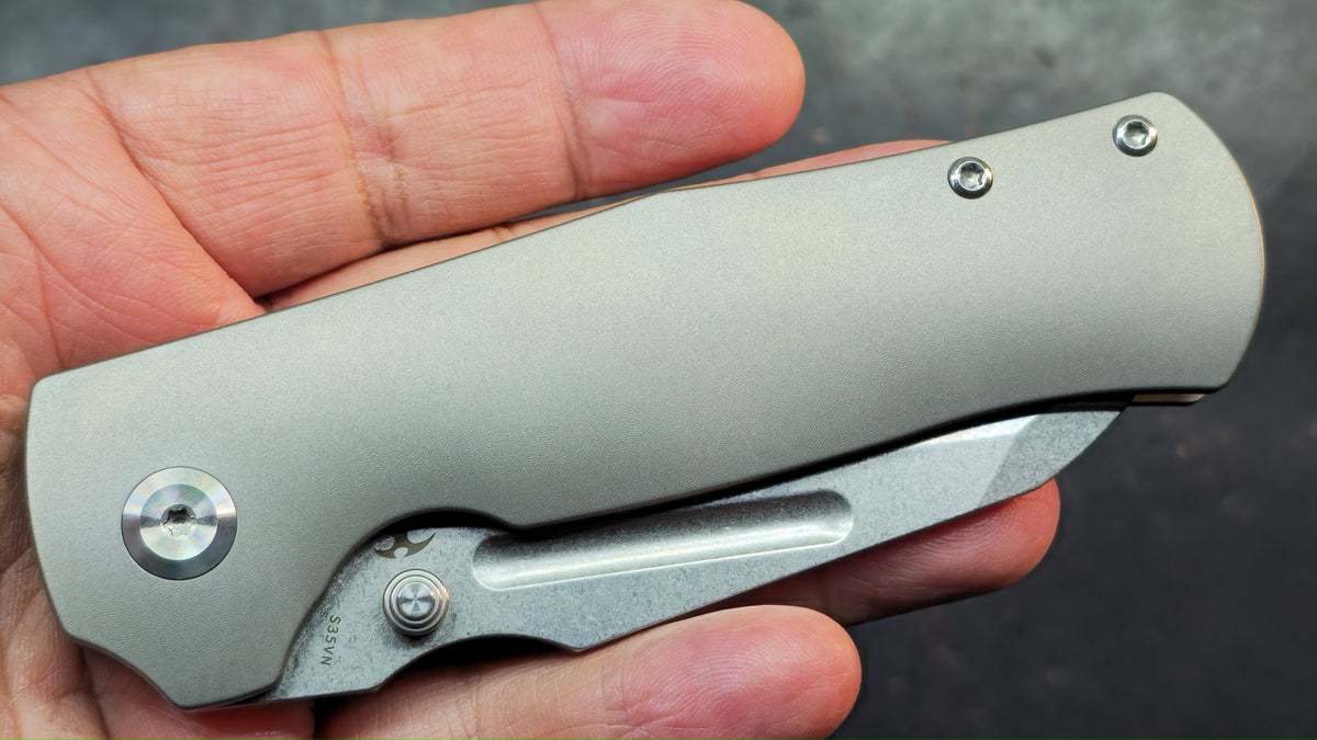 KANSEPT Dreadnaught Titanium Handle CPM S35VN Blade