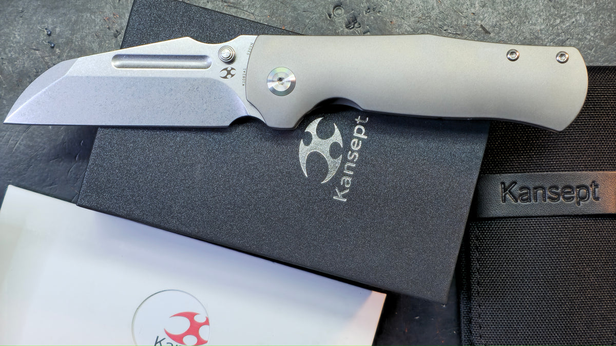 KANSEPT Dreadnaught Titanium Handle CPM S35VN Blade