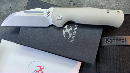 KANSEPT Dreadnaught Titanium Handle CPM S35VN Blade