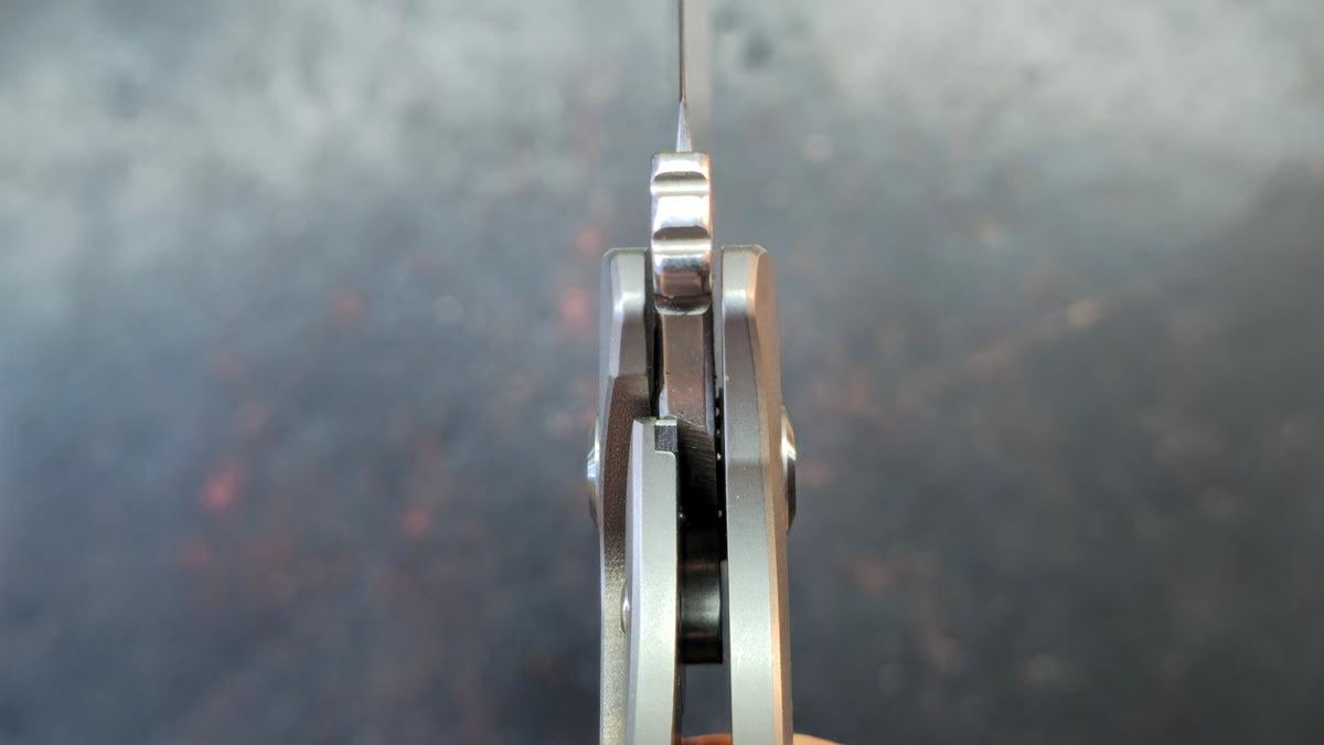 KANSEPT Leviathan Bead Blasted Titanium Handle CPM S35VN Blade