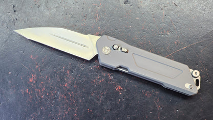 Ketuo Daedalus Button Liner Lock Gray G10 Handle 14C28N Blade