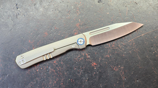 Miguron Knives Ekry Titanium Handle CPM-20CV Blade