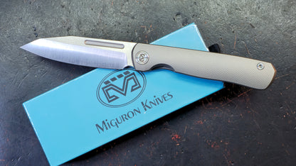 Miguron Knives Ekry Titanium Handle CPM-20CV Blade
