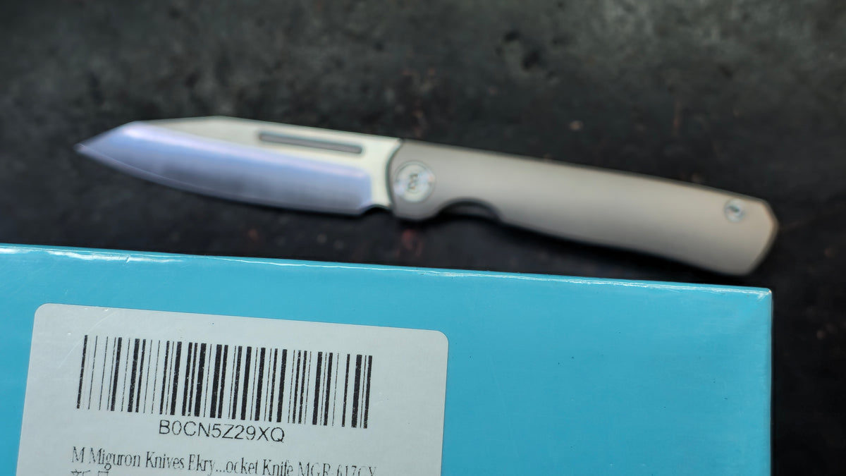 Miguron Knives Ekry Titanium Handle CPM-20CV Blade