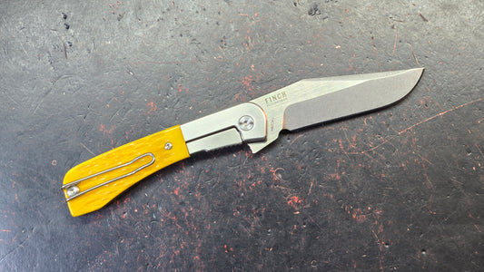 Finch Gooseneck Goldenrod Jigged Bone Handle 14c28n Blade