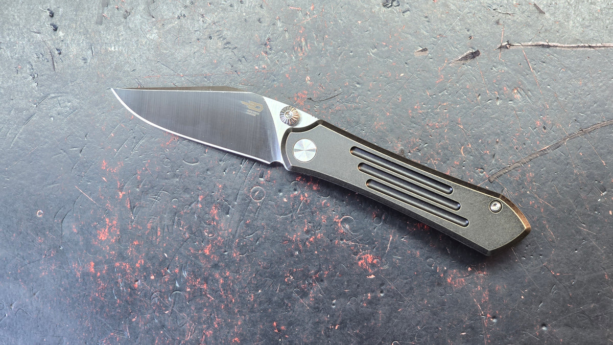 Bestech Icarus Black/Bronze SW Titanium Handle M390 Blade
