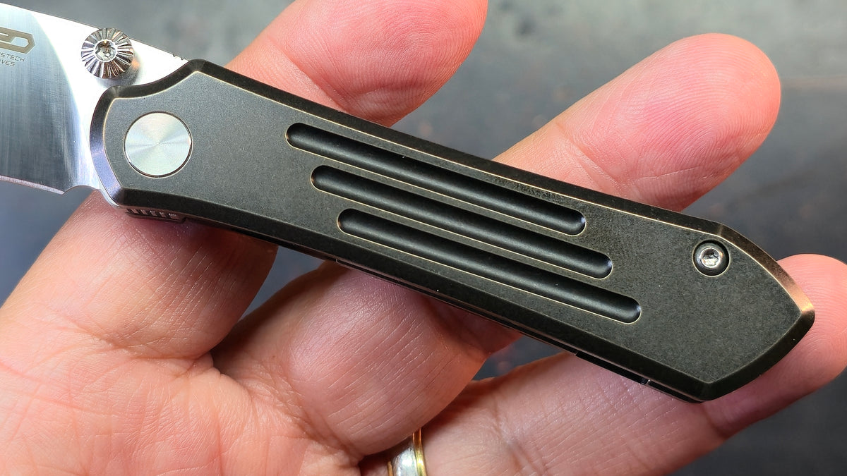 Bestech Icarus Black/Bronze SW Titanium Handle M390 Blade