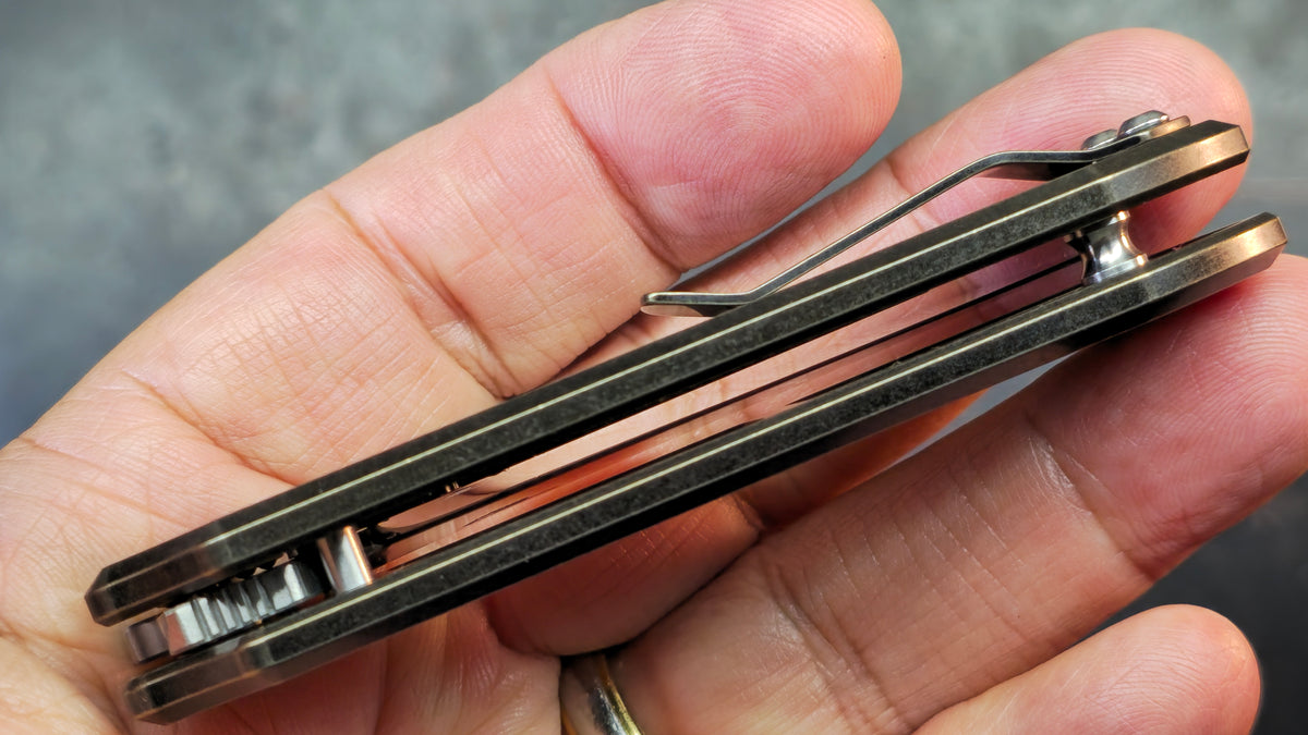 Bestech Icarus Black/Bronze SW Titanium Handle M390 Blade
