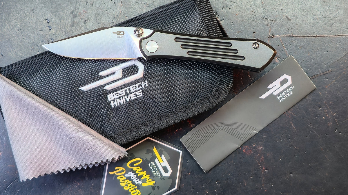 Bestech Icarus Black/Bronze SW Titanium Handle M390 Blade