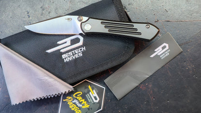 Bestech Icarus Black/Bronze SW Titanium Handle M390 Blade